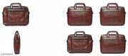 Premium Leather Laptop Bag for Men | Professional Office Messenger Bag | Waterproof Business Briefcase | Brown Formal Laptop Handbag