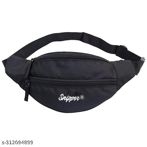 Snipper Waist Bag black for Men and woman Unisex Fanny Bag Bum bag Women Festival Fanny Pack Light Weight Hip Pouch Waterproof Travel Bag Belt Bag, Pack of 1pc