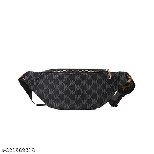 Small Bag Foreign Style Fashion Shoulder Messenger Bag Light and Simple Ladies Chest Bag(Black)