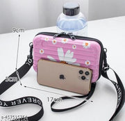 Sling Bag Black forever young crossbody & Mini Suitcase Sling Box Bag