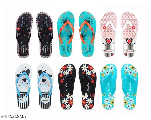 Phonolite Daily use printed Hawaii slipper for women pack of 6