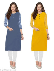 Combo.Net.Crepe.Kurta for Summers