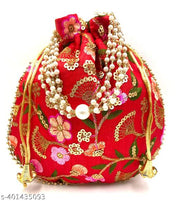 Women Potli Bags,  Designer Potly Hand Embroidered Party Wear festive Potli Bags for wedding