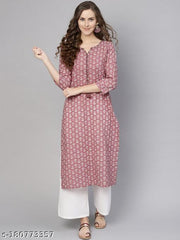 PINK PRINTED KURTI (SINGLE)