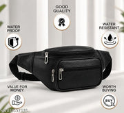 Waist Bag for Men Side Bag for Travel, Sports Waterproof & Adjustable Belt Pouch Fanny Waist Bag
