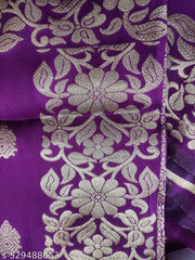 Art Silk ,WOMEN'S BANARASI ART SILK SAREE WITH UNSTITCHED BLOUSE PIECE/Banarasi Silk/Sarees Banarasi/ Saree Collection/Banarasi Weaving Traditional