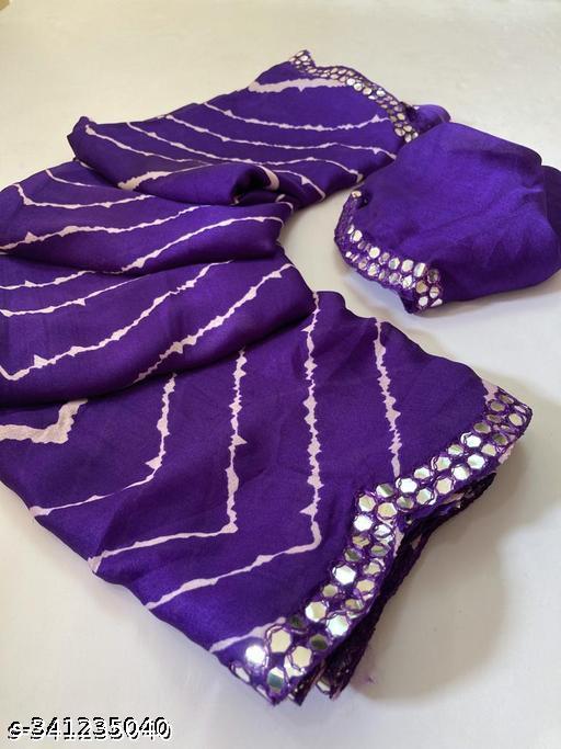 Trending bollywood Crepe Lehriya sarees