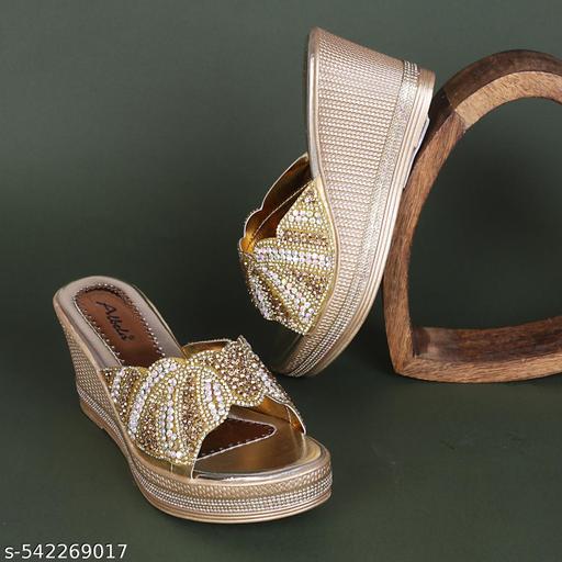 Albela Women's Trendy Partywear/Wedding Wedge Heel Sandal