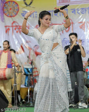 POLY SILK MEKHELA CHADOR ONLY ASSAMESE ITEAM MEKHELA CHADOR