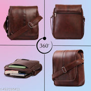 ZipCraze Stylish PU Synthetic Leather Men's Sling Bag Cross Body Travel Office Business messenger