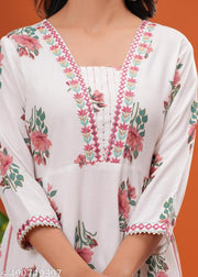 Printed  Trendy Gown Kurti Emroidery Work