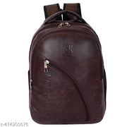 WESTOR ENTERPRISES -Latest Leather Fashionate Black School Bags Laptop Backpack Waterproof PU Leather Backpacks for Men Women Boys & Girls Backpack