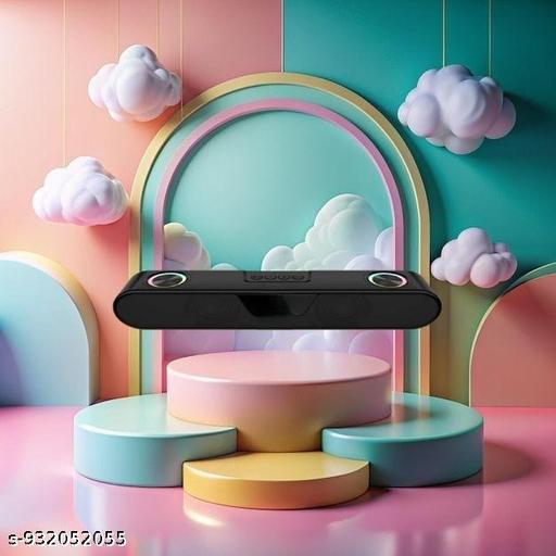 Portable Bluetooth Speaker, 16 Watts, Upto 8h Backup, Dual Drivers + Dual Passive Radiators, Call Function, Bluetooth v5.3 | USB | mSD| AUX, TWS, RGB LED