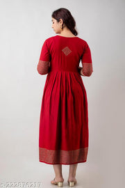 Fabulous Rayon Printed Anarkali Flared Kurta