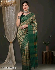cotton silk saree with blouse