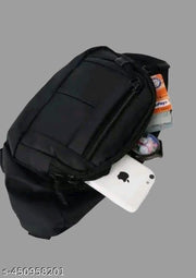 zubex 's Black Waist Bag || Men's Casual Waist Bag || Stylo Men's Waist Bags || Unisex Waist Bag