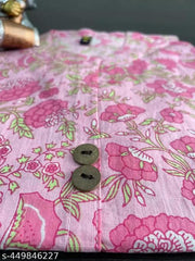 Kurtas Pure Cotton<florel Print<Fast Color