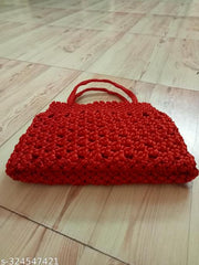 Rosy Red Hand Held Bag