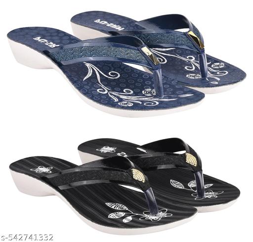 Elasa lightweight & comfortable flip-flop & slipper for women/girls - Pack of 2