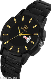 LIMESTONE Day and Date Functioning Steel Strap Adult Boys Quartz Analog Watch - For Men ()