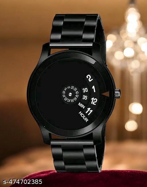 Analog black watch