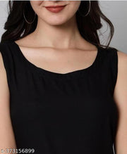 Straight Sleeveless Kurti for women
