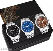 New style designer combo of 3 watches analog watch for boys & mens