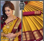 Clirva lichi banarsi silk saree