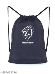 Sabertooth leo Drawstring Bag, Daypack, Backpack, College bags, Office bags, For Men and Women 18 Liters