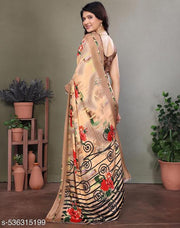 SSC Women Tussar Silk Printed Saree With Blouse Material |saree for Women | saree collection 2025 | New Sari | Latest Saree