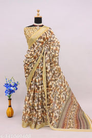 COTTON LILAN SILK SAREE
