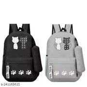 ARK FASHIONS Backpacks For Girls Latest Backpacks For School College Office Travel combo set(pack of 2)