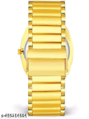 Vintage Radd Design Day & Date Working Display White Dial| Silver Plated | Studded | 3D Cut Glass | Stainless Steel Chain | Analog Watch For - Men