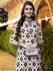 Polyster/Crepe fabric-Kurti For Women