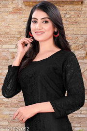 Stylish Party Wear Net Kurti for Women