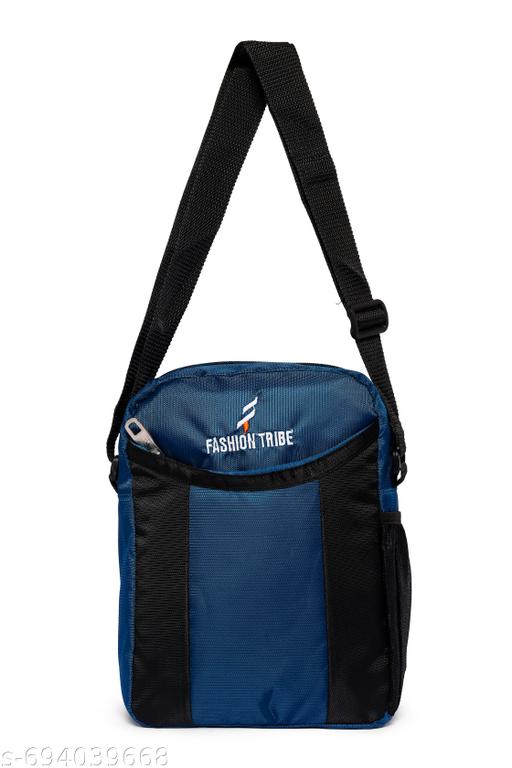 Fashion Tribe Unisex cross-body sling bag messenger bag shoulder bag crossbody pouch women sling bags (TEAL&BLACK))