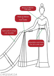 Ready to Wear Chinon Chiffon Silk Saree