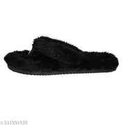 Women's Furry Slippers Open Toe Fuzzy Slippers Memory Foam Fluffy House Slippers