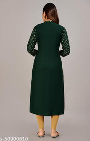 Festival special:- Rayon Printed Kurti For Women's