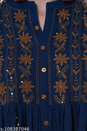 PURVIJA KURTI SEQUENCE EMBROIDERED KURTI