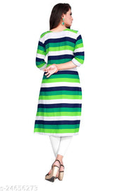 Women Striped Kurtis