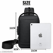 Anti-Theft Laptop Backpack with Combination Lock, Multiple Compartments & USB Charging Port