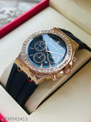 Brandnded Ring Diamonds Calendar Silicone Strap Casual Business Versatile Jewellery boys and men's Luxury Quartz Watches couple watch