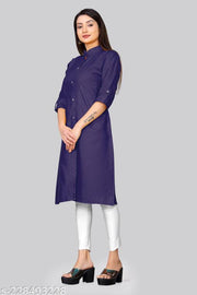 COLLR PLAIN KURTI