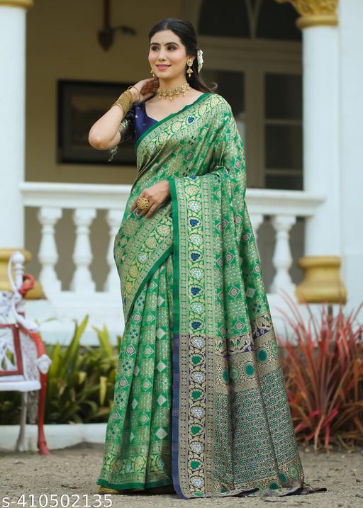 cotton silk jacquard with blouse