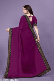 PIRAMID Georgeette HOTFIX Work SAREE | Sarees | georgette sarees | party wear saree | saree black | saree new collection | Fashionable Sarees | Sparrow Fashionable Sarees | Abhisarika Fabulous Sarees |