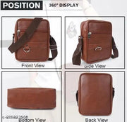 Stylish Professional Casual Synthetic Leather Unisex Bag/Shoulder Bag for Men/Travel Bag/Cross Body Bag/Office Business Bag/Messenger Bag/Stylish Sling Bag for Men & Women