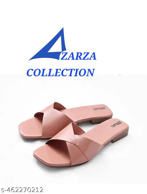 Women’s Peach Flat Sandals | Stylish Open-Toe Slip-On Flats | Soft Cushioned Sole Comfortable Footwear | Lightweight & Durable Casual Sandals for Daily Wear, Office, College, Travel, Shopping & Summer Outings