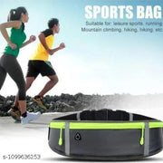 Running Waist Belt for Women & Men Sweat Rainproof Phone Holder with Adjustable Strap & 3 Pockets Headphone Hole WaistBag