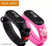 Best Creative Design Touch Button Digital led Watch Cartoon Band Type Mens Watch Womens Watch Boys Watch Girls Watch Combo Watch